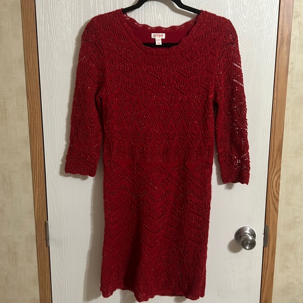 Cat and Jack Red sweater dress